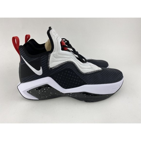 Nike LeBron Soldier 14 Black White Men's Basketball Shoes Red XIV CK6024 002 - Picture 7 of 12